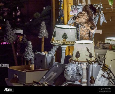 christmas market in a small village in germany Stock Photo - Alamy