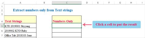 How To Extract Number Only From Text String In Excel