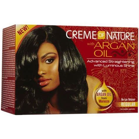 Creme Of Nature With Argan Oil Advanced Straightening Regular Relaxer Cosmetize Uk