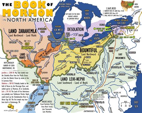 Book of Mormon in North America Maps | Book of Mormon Evidence