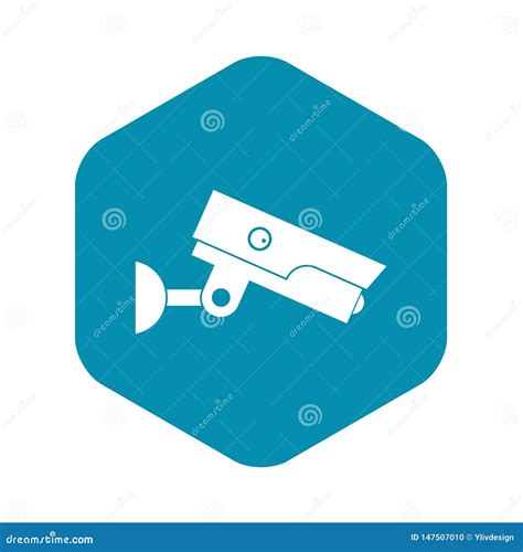 Icono De La C Mara De Seguridad Estilo Simple Ilustraci N Del Vector