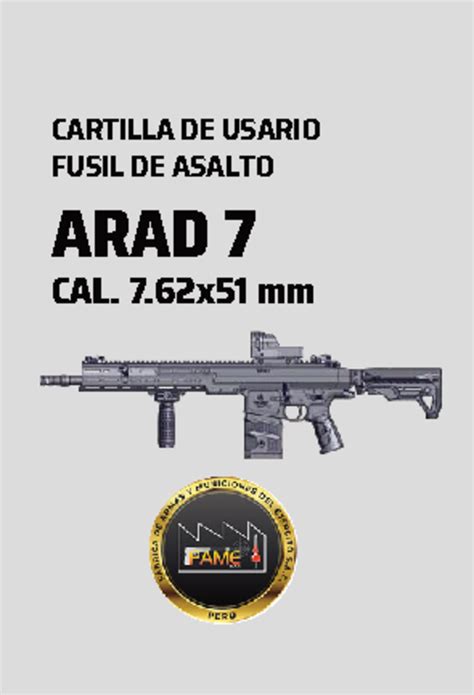 Cartilla de Usuario ARAD 7: Mantenimiento y Desmontaje del Fusil - Studocu