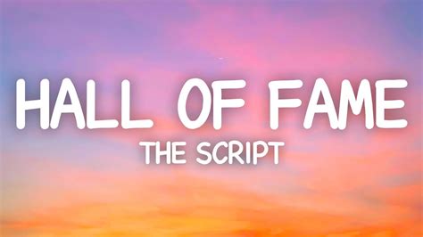 The Script Hall Of Fame Lyrics YouTube