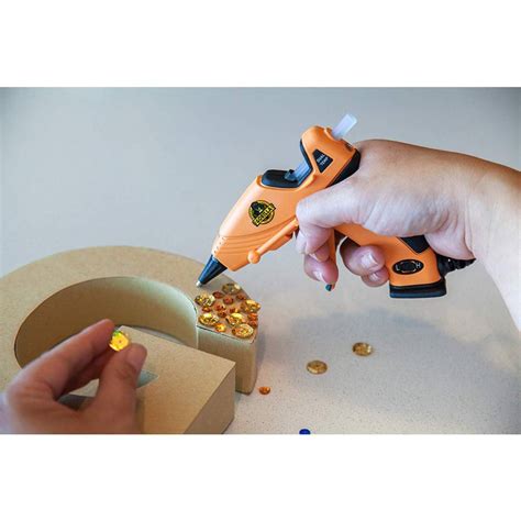 Gorilla Hot Glue Gun Mini Dual Temp Comfort Folding Stand Long Nozzle Watts EBay