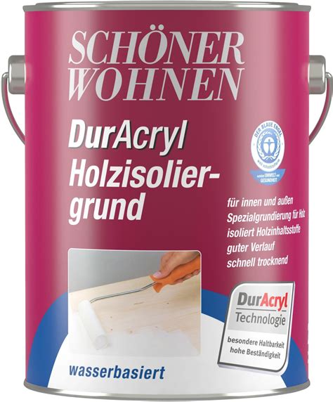 Schöner Wohnen DurAcryl Holzisoliergrund Weiß ab 18 95