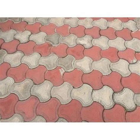 60 MM Concrete Interlocking Tiles For Flooring At Rs 310 Square Meter