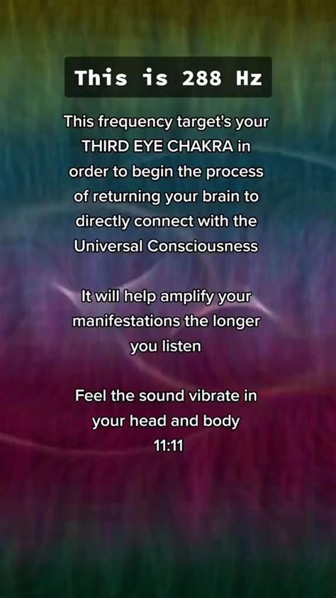 Third Eye Chakra 288 Hz Frequency Video Energy Healing