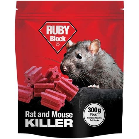 Ruby Difenacoum Rat Block Bait G Mole Online