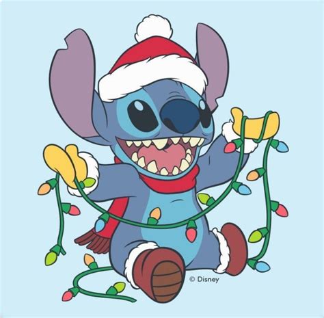 новогодний Стич | Stitch de disney, Dibujos de disney, Familia feliz dibujo