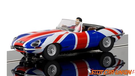 Scalextric C Jaguar E Type Union Jack Slot Car Union