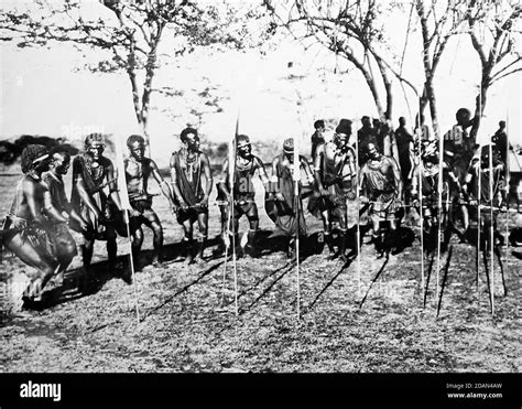 Maasai dance, Africa, early 1900s Stock Photo - Alamy