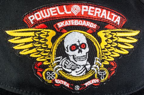 Powell Peralta Winged Ripper Patch Snapback Cap Black Photo #4 - Photo ...