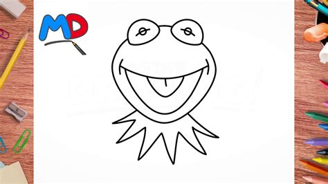 How To Draw Kermit The Frog Easy Way Step By Step Master Of