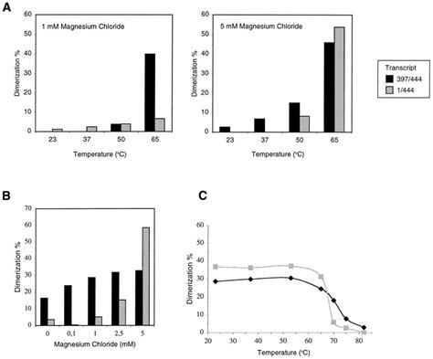 Characterization of dimerization requirements for transcripts 397/444 ... 