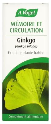 A Vogel Mémoire et Circulation Gingko Extrait de Plante Fraîche 50 ml