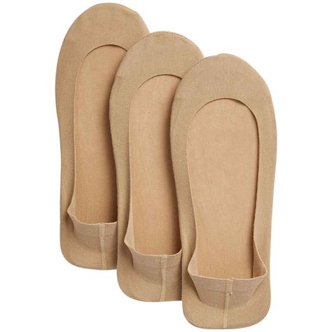 M S Womens Cotton Rich Low Cut Footsies Nude Ocado