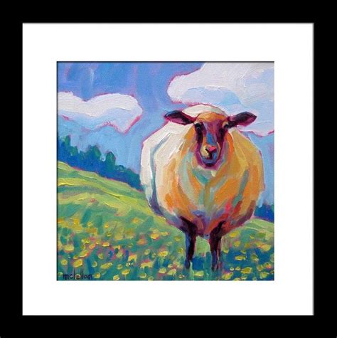 Sheep Art Print Canvas Nursery Wall Decor Nursery Decor - Etsy