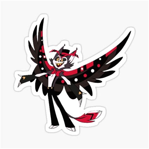 husk hazbin hotel sticker  sale  flame ghost redbubble