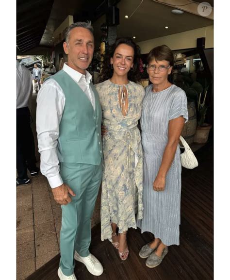 Photo Pauline Ducruet Et Ses Parents Daniel Et St Phanie Au Bapt Me