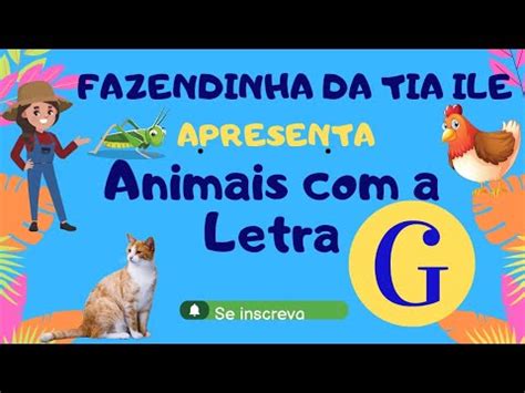 Conhecendo os Animais com a letra G @fazendinhadatiaIle - YouTube
