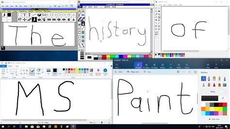 The History Of Ms Paint Youtube