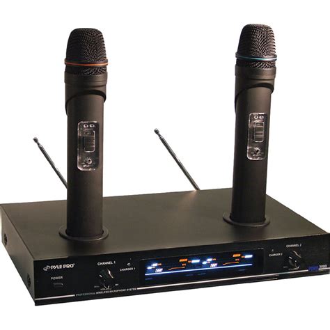 Pyle Pro Pdwm Dual Vhf Rechargeable Wireless Pdwm B H