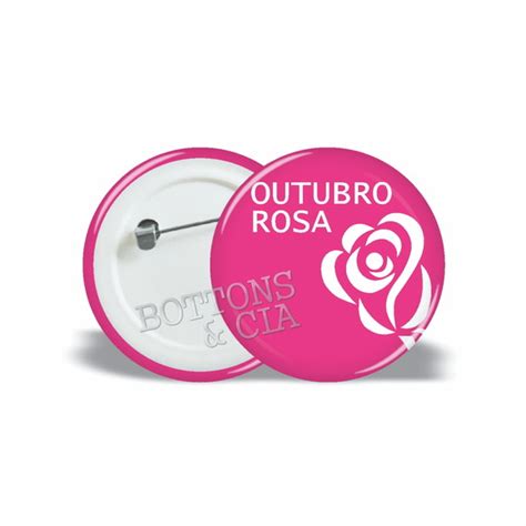 Broches Campanha Outubro Rosa Novembro Azul Bottons 50 Und Elo7