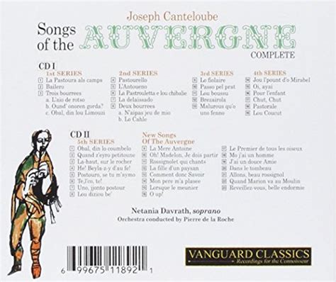 Buying Guide Canteloube Songs Of The Auvergne Chants D Auvergne