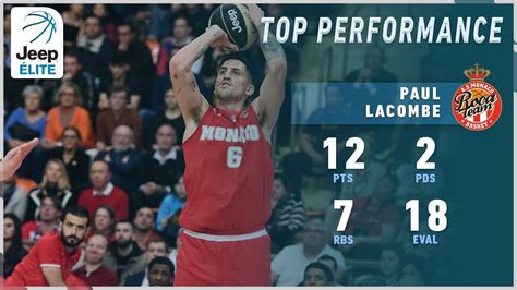 Paul Lacombe 12PTS 7RBS vs Dijon Highlights Jeep ÉLITE YouTube