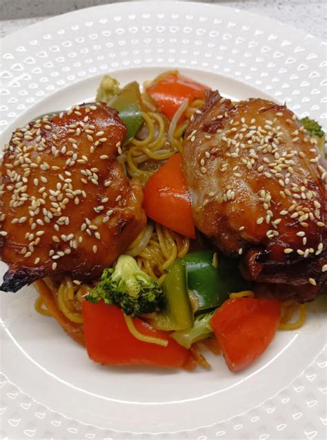 Honey Soy Chicken Thighs - Pinch Of Nom