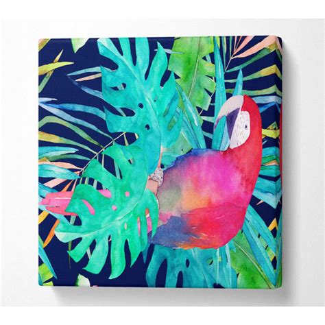 Bay Isle Home Parrot Jungle Wrapped Canvas Art Prints Wayfair Co Uk