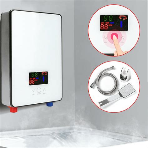 W Hot Demand Whole House Electric Water Heater Tankless Instant Heater With Shower Head