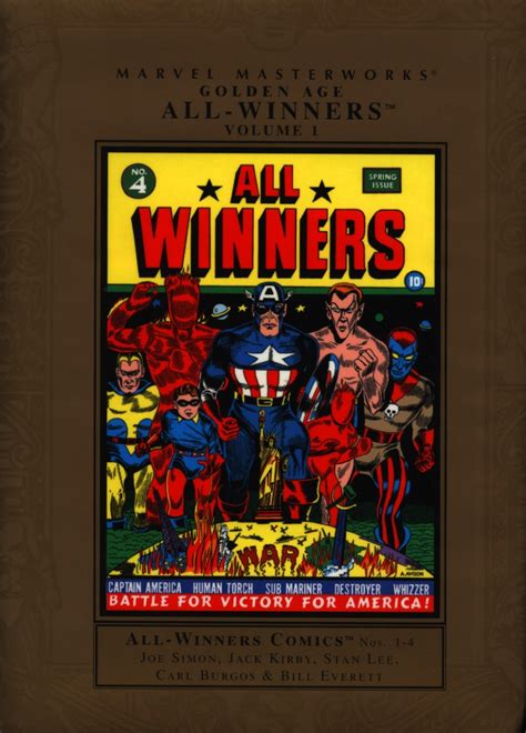 Marvel Marvel Masterworks Golden Age All Winners Hc