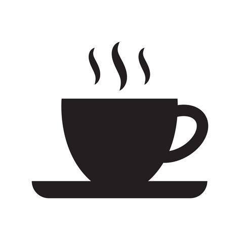 Hot Coffee Drink Icon Flat Illustration Vector Art At Vecteezy