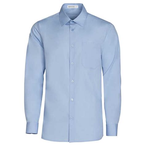 Camisa Basic Celeste De Hombre Manga Larga Delon Roger