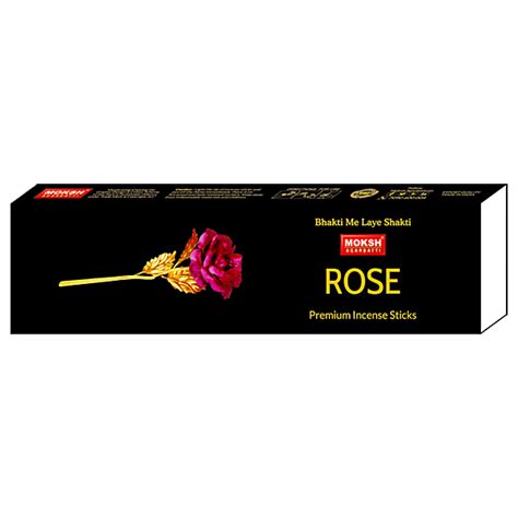 Buy Moksh Premium Agarbatti Rose Natural Rose Fragrance Pcs Online