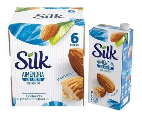 Bebida De Almendra Sin Az Car Silk Piezas De Ml Msi