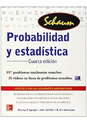 Probabilidad Y Estadistica Ed Schaum Spiegel Murray R Mercadolibre