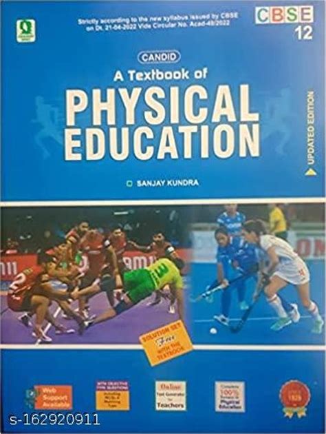 Evergreen Candid A Textbook Of Physical Education And Free Solution For Class 12