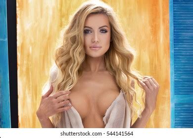 Beautiful Sensual Blonde Woman Perfect Body Stock Photo Shutterstock