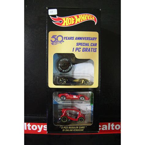 Jual HOT WHEELS 50 YEARS ANNIVERSARY PACK ISI 5 REGULER CARS 1 HOTWHEELS Shopee Indonesia