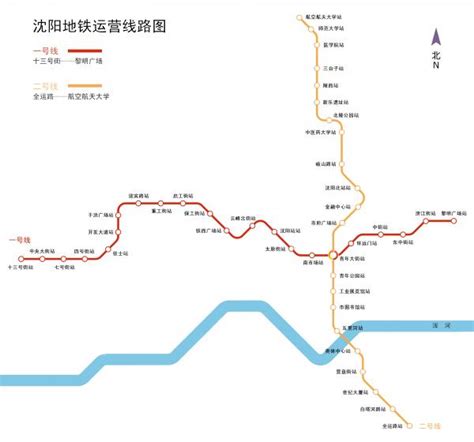 Shenyang metro map, China