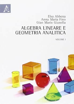 Algebra Lineare E Geometria Analitica Vol Amazon Co Uk Abbena