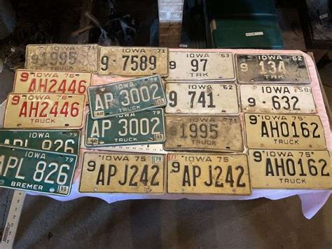 Vintage license plates - Legacy Auction Company