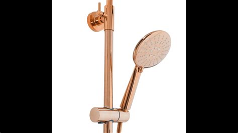 Kit De Douche Avec Thermostat Rea Lungo Rose Gold Rea