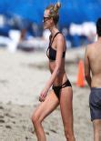 Anne Vyalitsyna Bikini Candids Miami February 2014 CelebMafia