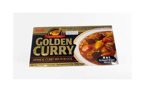 S B Golden Curry Hot 220g Kim Kitchen