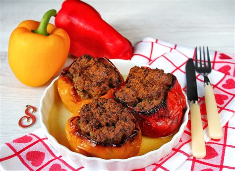 Peperoni Ripieni Di Carne Al Forno Cucina Con Saretta