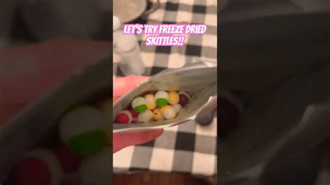 Trying Freeze Dried Skittles 🌈🍬🤤 Foryou Skittles Youtube