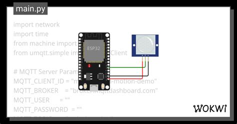 Motion Sensor Wokwi Esp32 Stm32 Arduino Simulator